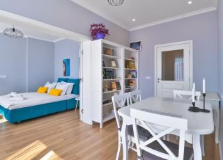 Apartment Blue with Artistic Interior, Sofia