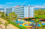 4* Хотел Caretta Relax Анталия - шезлонг на плаж басейни, пързалки