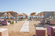 4* Olympian Bay Grand Resort Олимп. ривиера - All Incl,  шезлонг и чадър на плажа