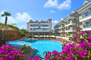 3* Хотел Begonville Мармарис - чадър на плажа + 200 м от морето 