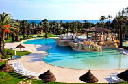 4* Хотел Sentido Phenicia Хамамет - чадър на плажа,  първа линия море