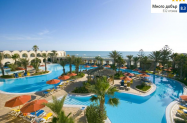 4* Хотел Sentido Djerba Beach Тунис - чадър на плажа,  в хотел до морето