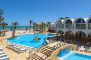 4* Хотел Dar Jerba Narjess Тунис - чадър на плажа, първа линия море