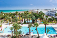 4* Х-л Palm Beach Club Djerba Тунис - външен басейн, първа линия море