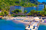 Хотел Golmar Beach Мармарис - шезлонг на плажа + басейн, до морето