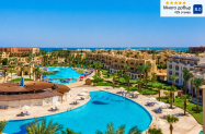 5* Royal Lagoons Aqua Park Хургада - чадър и шезлонг на собствен плаж