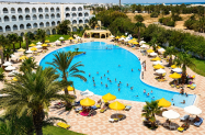4* Sidi Mansour Resort & SPA Тунис - чадър на плажа, на 400 м от брега