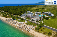 5* Ilio Mare Beach Hotel Тасос - открит басейн + шезлонг на плажа